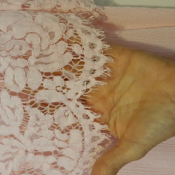 Pastel Pink Sleeveless Scoop Neck Top Lace Bust sz XXL - Picture 4 of 7